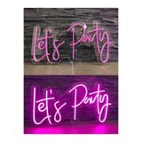 Dekoraven Neon Led Aydınlatma Letsp Gece Lambası Parti Süsü Işıklı Duvar Dekor