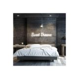 Dekoraven Neon Led Aydınlatma Swdream Gece Lambası Parti Süsü Işıklı Duvar Dekor