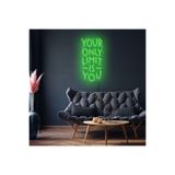 Dekoraven Neon Led Dekoratif Duvar Yazısı Tablo Your Only Limit Is You 80X40Cm