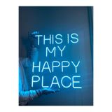 Dekoraven Neon Led Işıklı This Is My Happy Place Yazısı