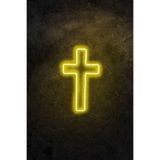 Dekoraven Neongraph Neon Led Duvar Yazısı Dekoratif Işıklı Gece Lambası Duvar Süsü Cross Sign, 8682870228740