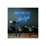 Dekoraven No Music No Life Neon Led Tabela Dekoratif Aydınlatma, nomusict60
