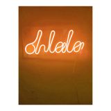 dekoraven Oh La La Neon Şekiller Işaret Neon Led Dekoratif Duvar Aydınlatması Neon Duvar Yazısı Turuncu 36x15cm, ohlala