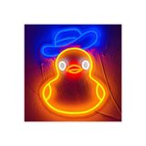 Dekoraven Ördek Neon Tabela Neon Yazı Dekoratif Aydınlatma Ve Gece Lambası