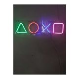 dekoraven Playstation Neon Şekiller Işaret Neon Led Dekoratif Duvar Aydınlatması Neon Duvar Yazısı plays1