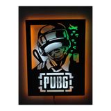 dekoraven Pubg Gamer Led Işıklı Ahşap Duvar Tablosu, pubgnew1