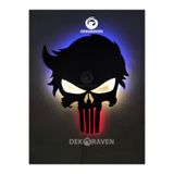 dekoraven Punisher Led Işıklı Ahşap Tablo - 55 X 40 Cm, punisher22