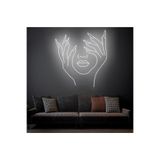 dekoraven Saklı Güzellik Neon Led Dekoratif Duvar Yazısı Tabelası Aydınlatması Gece Lambası 40x50 cm, TYC00526461219