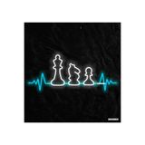dekoraven Satranç Neon Led Tabela Dekoratif Aydınlatma Turkuaz 80x30 cm, satrançneon2