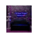 dekoraven Sen Benim Tırnağım Olamazsın Yazı Neon Led Tabela Güzellik Merkezi Manikür Pedikür 70x32 cm Mavi, senbenim1