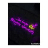 Dekoraven Sen Benim Tırnağım Olamazsın Yazılı Neon Led Tabela - 70X30, senbenim2ravenp