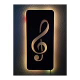 dekoraven Sol Anahtar Dekoratif Led Işıklı Ahşap Tablo 55x25 cm, TYC00113522115