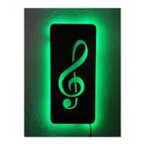 dekoraven Sol Anahtar Led Işıklı Tablo Yeşil 55x25 cm, TYC00113521531