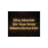 dekoraven Söz Yazılı Neon Tablo Tabela 60x150cm Çok Renkli, 42520