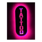 dekoraven Tattoo Dövme Led Işıklı Ahşap Tablo, taaat