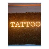 dekoraven Tattoo-Dövme Neon Led Tabela Dekoratif Aydınlatma 80x25 Cm Turuncu, tatnew21