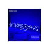 dekoraven The World Is Yours Neon Led Tabela Dekoratif Aydınlatma Mavi 80x18 cm, theworldraven2