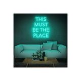 Dekoraven Thıs Must Be The Place -Neon Led Dekoratif Duvar Yazısı Tabelası Aydınlatması Gece Lambası Smc-1031