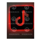 dekoraven Tiktok Led Işıklı Tablo kırmızı