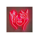 dekoraven Tırnaklar Güzellik Salonu Manikür Pedikür Kuaför Neon Led Tabela 40x50 cm Kırmızı, elyüzra1