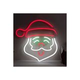 dekoraven Yılbaşı Süsü Noel Baba Neon Tabela Neon Yazı Dekoratif Aydınlatma 50x110 cm, noel1