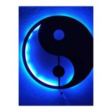 dekoraven Yin Yang-Denge Led Işıklı Tablo mavi