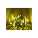 Dekoraven You+ Me Dekoratif Neon Led Tabela (50X30Cm), youmeravsar