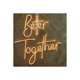 Dekoraven Zone Better Together Dekoratif Renkli Işıklı Duvar Aydınlatması Tablo Tabela