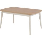 Dekorazi Dori Ortadan Açılır Yemek Masası 90X150 cm - Krem