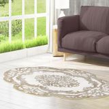 Dekoreko 107 Bej 100x160 Figürlü Özel Kesim Halı