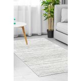 Dekoreko 1910 İnci Dijital Saçaksız Gri 80x120 cm Salon Halı