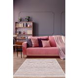 Dekoreko 1910 Yuvarlak İnci Dijital Saçaklı Pudra 160x230 cm Halı