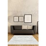 Dekoreko AKC-23917 İnci Dijital Gri 120x180 cm Saçaksız Halı