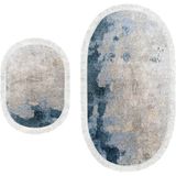 Dekoreko Dijital Saçaklı Oval Klozet Takımı 1894 Desen 1 - Renkli - 1138