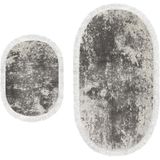 Dekoreko Dijital Saçaklı Oval Klozet Takımı 1898 Desen 1 - Renkli - 1142