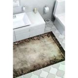Dekoreko F5049K2-9 Kaymaz Taban Djt Banyo Halısı Trend Modern F5049 Gri