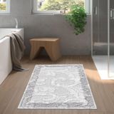 Dekoreko Kaymaz Taban Djt Banyo Halısı Trend Modern 1314 Gri