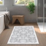 Dekoreko Kaymaz Taban Djt Banyo Halısı Trend Modern 1861M Gri