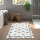 Dekoreko Kaymaz Taban Djt Banyo Halısı Trend Modern 1913 Gri