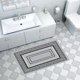Dekoreko Kaymaz Taban Djt Banyo Halısı Trend Modern 651M Gri