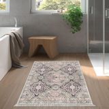 Dekoreko Kaymaz Taban Djt Banyo Halısı Trend Saçaklı Modern 659M Sarı