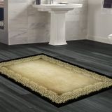 Dekoreko Kaymaz Taban Djt Banyo Halısı Yıldız Deri Modern 1674 Gri