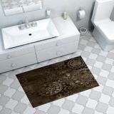 Dekoreko Kaymaz Taban Djt Banyo Halısı Yıldız Deri Modern 1999 Gri