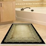 Dekoreko Kaymaz Taban Djt Banyo Halısı Yıldız Deri Saçaklı Modern 1674 Gri