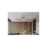 DEKOREV Stella Modern Ledli Siyah Spor Avize Beyaz Işık Salon Mutfak Yatak Odası Avizesi