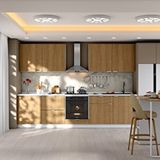 Dekorex Alba Serisi 300 Cm. Fırın Ve Çekmece Modüllü Hazır Mutfak Al-300dav-c
