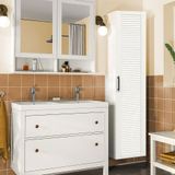 Dekorex Bny120 Beyaz Panjur Kapaklı Banyo Dolabı