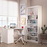 Dekorex Clm110-Beyaz Kapaklı Kesonlu Çalışma Masası - 120 cm