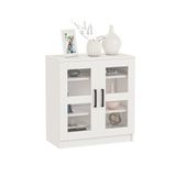 Dekorex Kns-104-C Beyaz 2 Camlı Kapaklı Konsol