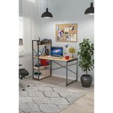 DEKOREX METAL KİTAPLIKLI ÇALIŞMA MASASI CLM108 CEVİZ